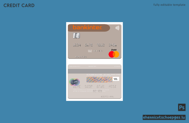 Spanien Bankinter Mastercard Beispielvorschau